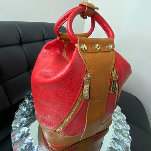 Valentina Bags Valentina Leather Convertible Shoulder Backpackvalentina Poshmark